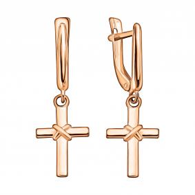 Золотые серьги-кресты TALANT СБК 290 СБК 290 фото